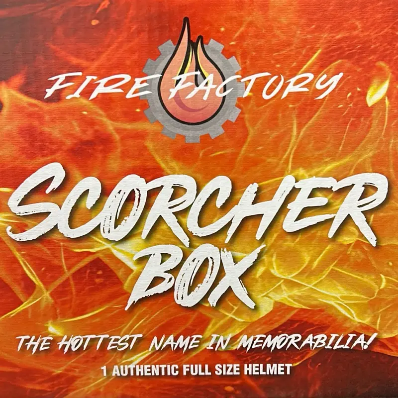 Fire Factory Scorcher PYP Break - 1 Panini Prizm NFL Autograph Hobby Trading Card, Authentic Helm, Ripfinity Scorcher Box Item, No Duplicate Collectibles, Collectible Sports Cards, Football Trading Cards