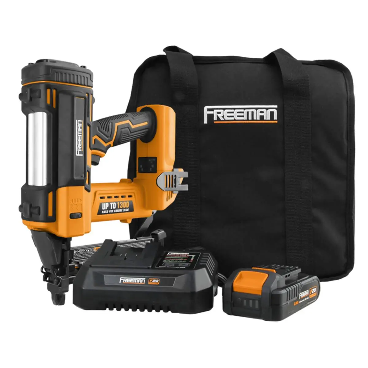 212 MAIN 20V Lithium-Ion Cordless 18-Gauge 1.625 in. Narrow Crown Stapler Tool Kit Set, Rubber Grip, Jam Release, Power Tools