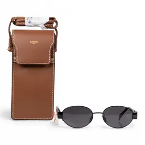 Pre-owned N26031784 Celine Sunglasses Endura Gold Metal