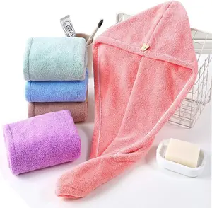 5 Pack Microfiber Hair Towel, Women Soft Shower Towels, Hair Turbans for Wet Hair, Drying Hair Wrap Towels for Curly Hair Anti Frizz (25 x 65cm)