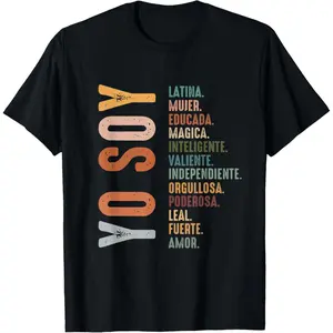 Pure Cotton I am Hispanic woman latina latina chingona T-shirt Breathable Fabric