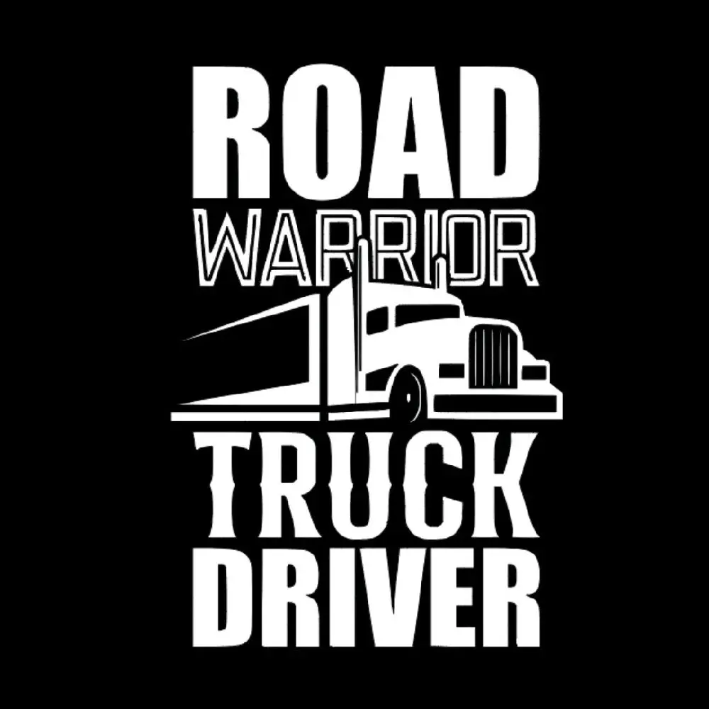 Road Warrior Truck Driver Truck decal, Vinyl Window Decal - Universal Car Sticker for Vehicle Windows, Boats, RVs, Office Desks & Laptops - Stylish Car Merch & Car Accessories