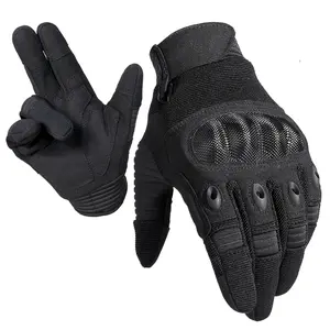 Hard Shell Protective Gloves Breathable Anti-Slip Outdoor Sports Gloves Tactical Shooting Climbing Working Motorcycle Riding Outdoor Accessories Full Finger Gloves Protective Gear