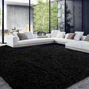 HOMBYS Large Shaggy Area Rug 12x15 ft – Ultra Soft Fluffy Faux Fur Carpet for Living Room & Bedroom Decor