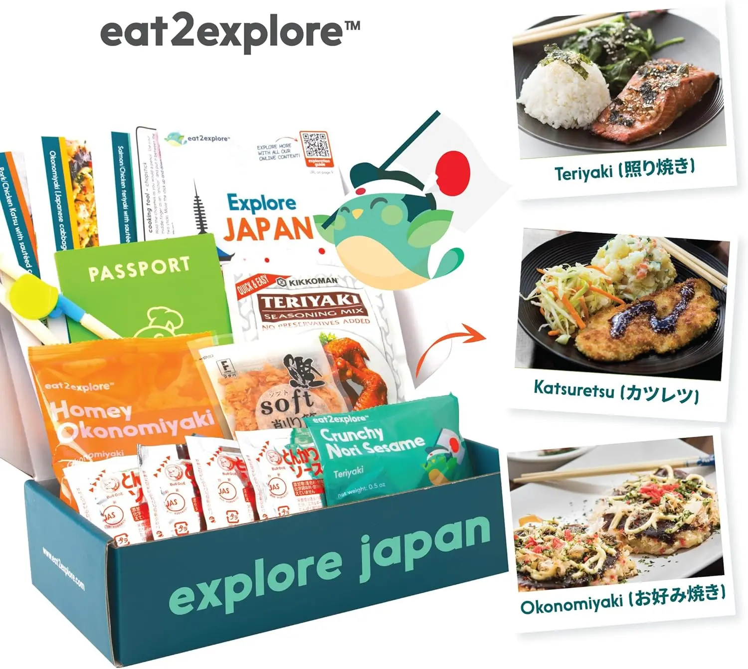 eat2explore - Family Cooking Kits with 3 Recipe Cards, Authentic Spices & Real Tools - Kids Homeschool & Family Activities - Educational Cultural Cooking Set - Build Skills & Create Memories Together