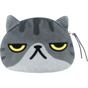 Cartoon Cute Cat Face Bag Zipper Case Coin Money Purse Wallet