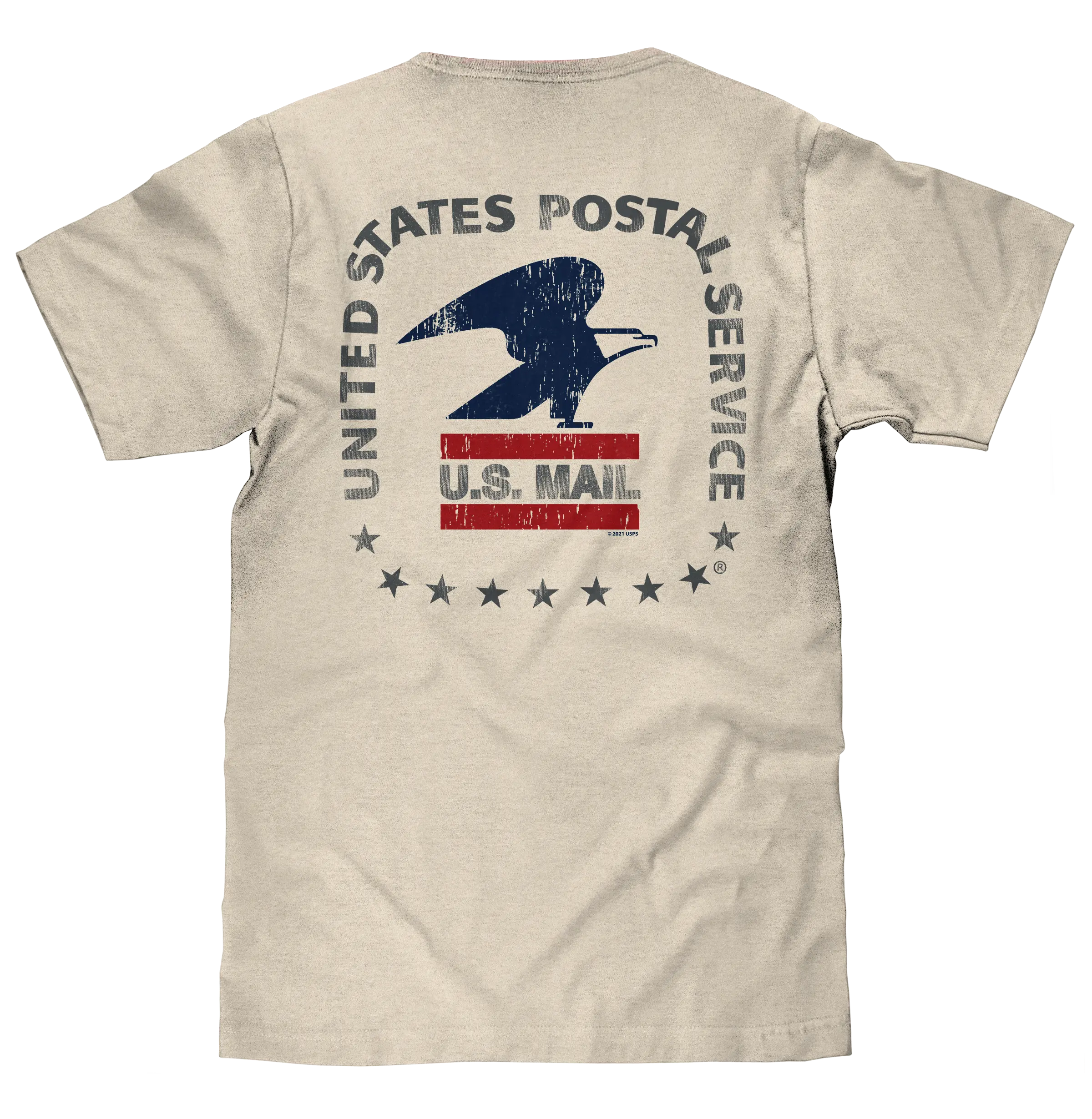 USPS United States Postal Service Mail Eagle T-Shirt - Cream