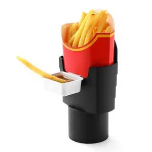 Car French Fry & Sauce Holder Set, Practical White Elephant Gift for Adults, Stocking Stuffer for Men & Women