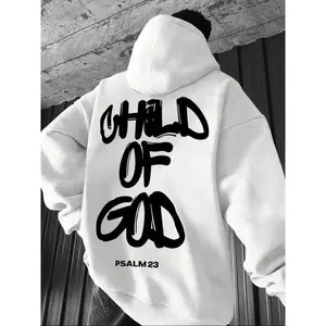 The popular Christian-themed graffiti-style hoodie, white with the slogan “Son of God” printed on it and a Bible scripture pattern, is an ideal choice for modern faith-style clothing during Black Friday promotions and Christmas gift creativity. GARMENTARY