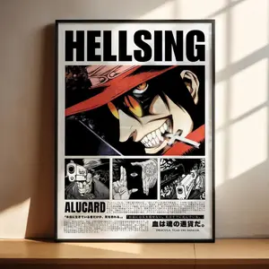 Hellsing Anime Poster - Hellsing Alucard Anime Art Print Anime Gifts Hellsing Anime Poster - Hellsing Alucard Anime Art Print Anime Gifts