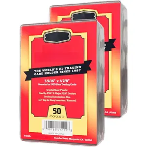 Card Saver 1-100 Count - Semi Rigid Card Holder, Trading Card Protectors - PSA-Approved Cardsaver for Baseball, Trading, Sports Cards - Card Sleeves, Binder, & Storage Box Compatible