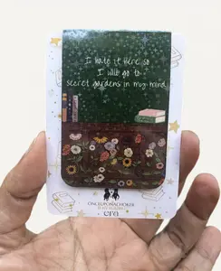 Once Upon A Choker Magnetic Holographic Floral Bookmark for Readers Journaling with Strong Magnets & Sparkling Stars Perfect Gift for Book Lovers