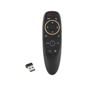 2.4G Wireless Air Fly Mouse Universal Remote Control with Voice Input and 6-Axis Gyroscope IR Learning for Android TV Box MXQ,HK1,X96,T95,M8,TX3/Smart TV/HTPC/Laptop/Projector:G10S