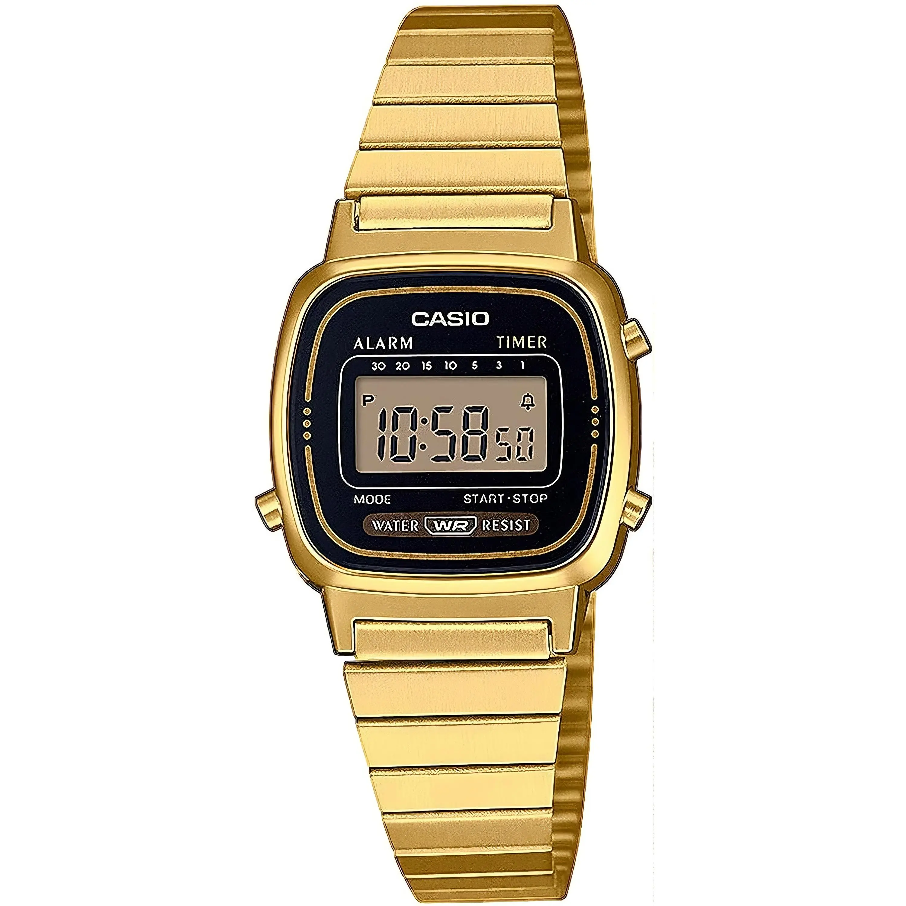 Unisex Digital Watch | Black | WR | 1/100 SEC Stopwatch | World Time | LED Light | Full Auto Calendar | Regular Time Keeping (HR, Min, SEC, PM, Date, Day) | 3 Year Battery