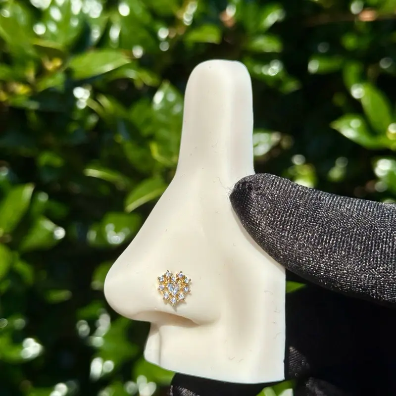 Heart nose ring