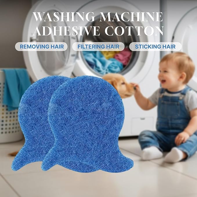 6PCS Pet Hair Remover for Laundry Washable Microfiber Catcher Removes Lint Dander from Clothes & Bedding Gentle for Washing Machine - Washer