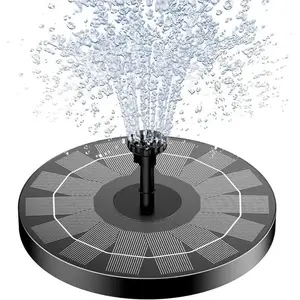 Solar Fountain, Solar Powered Bird Bath Fountain Pump, 1.5w Solar Panel Kit, Outdoor Submersible Pump for Pond, Pool, Garden, Fish Tank