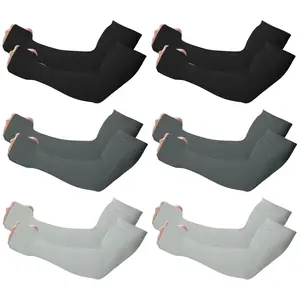 Arm Sleeves for Men Women with Thumb Hole, UPF 50 UV Sun Protection Cooling Compression Sleeves to Cover Arms