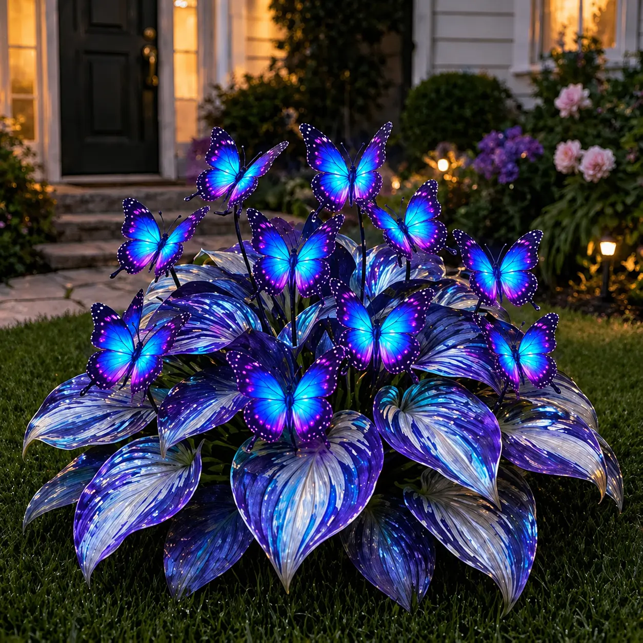 1000+ Blue Butterfly Hosta Seeds Stunning Variegated Foliage for Shade Gardens and Outdoor Planting