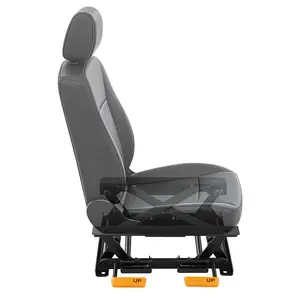 Adjustable Car Seat Lifter (2.76-5.12 inches), Heavy Duty Steel Seat Riser with Front/Rear Independent Adjustment, Ergonomic Design for Enhanced Visibility & Comfort, Easy Installation for RV Truck Sedan Commercial Vehicle