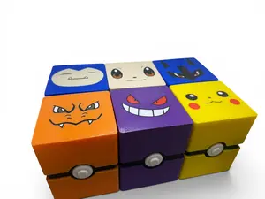 Pokémon TCG Character Face Deck Box | TCG Card Storage | Compatible With Sleeves & Toploaders | Handcrafted Card Organizer
