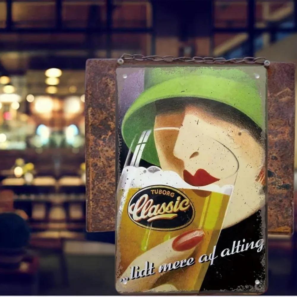 12x8 Inch  Aluminum Famous Beer Brand Poster Metal Sign Retro Belgian Dutch Beers Metal For Man Cave Bar Club Room Plaque Wall Art Decor