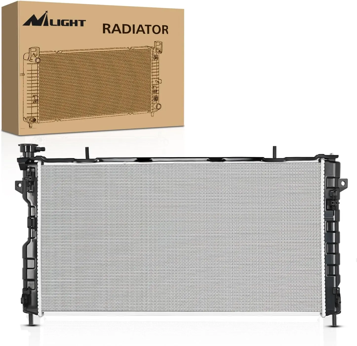 Nilight Performance Aluminum Radiator - Engine Cooling OEM Replacement Vehicle Accessories for Chrysler Town & Country, Voyager 2005-2007, Dodge Grand Caravan 2005-2007, Car Dent Remover & Car Repair Tools