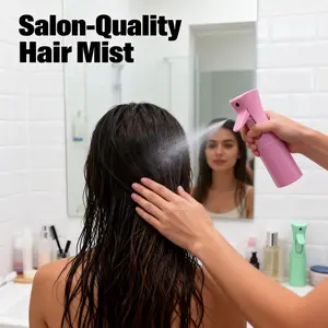 2pcs Pressurized Spray Bottle- Heavy-Duty Handle, Fine Mist Sprayer for Hair, Skincare, Cleaning, Garden, Household, Multifunction, Durable & Portable with One-Touch Operation & Precise Control