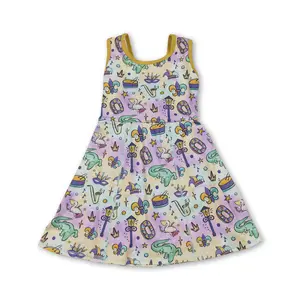 C Girl Atheletic Clothes Maidi Gras Clothing Girl Summer Sports Dress Yoga Clothes Summer Dress GSD2949