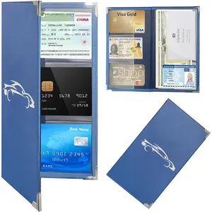 Magnetic Car Document Holder – Glove Box Organizer for Registration, Insurance & License Cards magnetic shut