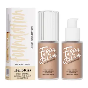 Long Lasting Moisturizing Foundation, 1 Box Full Coverage Natural Matte Foundation, Waterproof Foundation Suitable for All Skin Types and Skin Colors, Hydrating Makeup