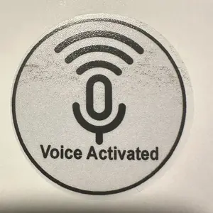 Voice activated decal
