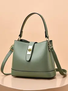 Women's Solid Color Zipper Handbag, Pu Leather Crossbody Bag, Casual Adjustable Strap Satchel for Daily Used, Casual Lightweight Bag