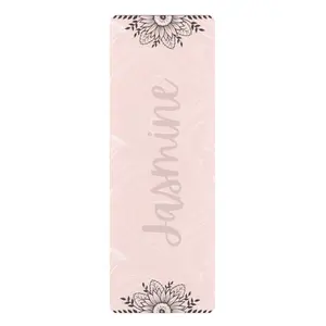 Personalized Yoga Mat, Custom Exercise Mat, Printed Meditation Prayer Fitness, Gift for Her, Yoga Accessories