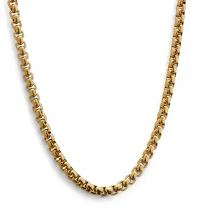 Box Chain 3MM Gold Stainless
