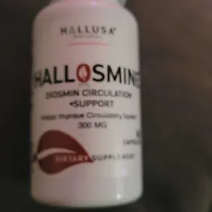 Product Review of HALLUSA NATURAL HALLOSMINE 300 Mg Diosmin Circulation 60 Capsules Gluten-Free Organic GMO-Free Sugar-Free Supplement for Healthy Circulation & Veins Health Made in USA Dietary from B**y B**y