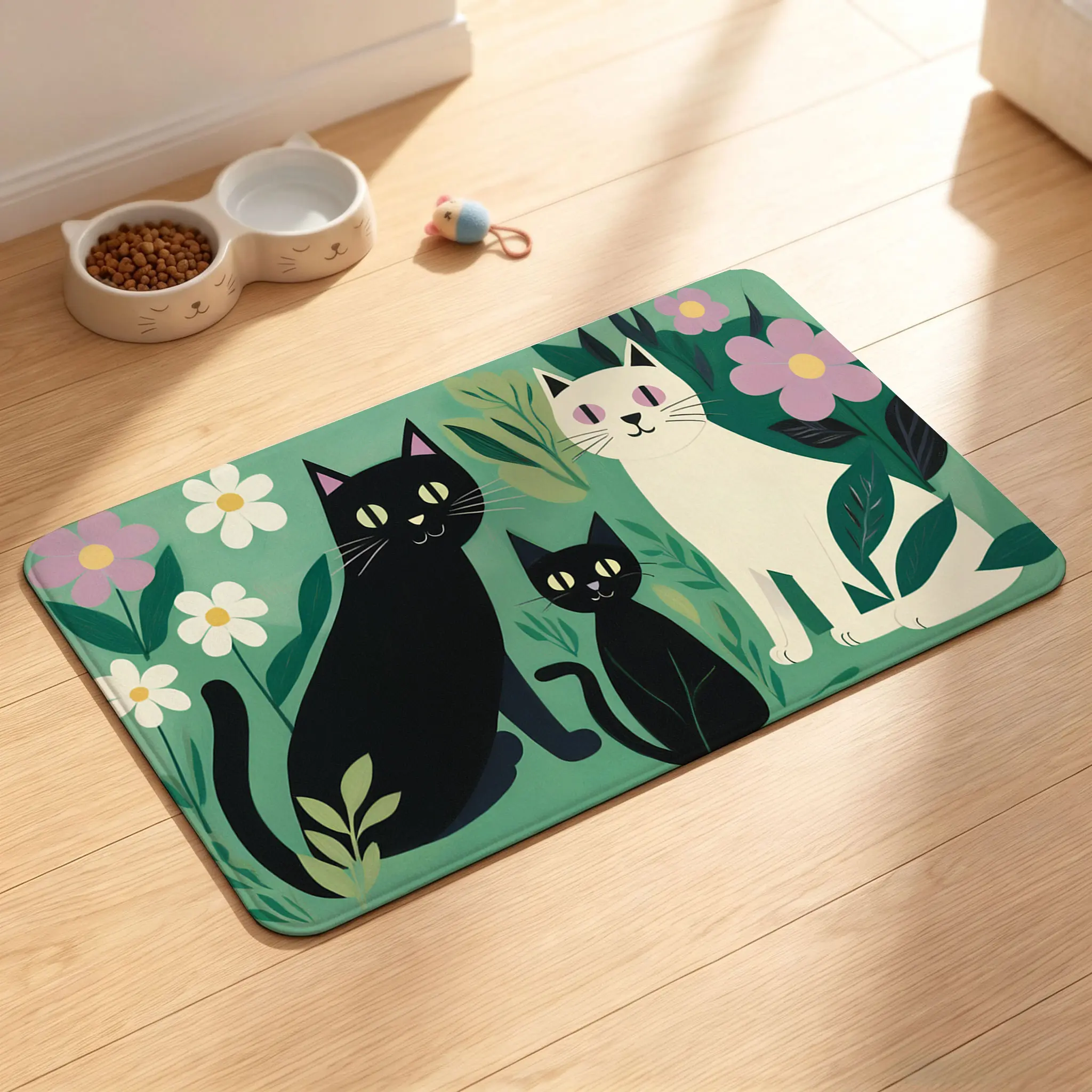 PVC Pet Mat - Easy-Clean, Soft, Waterproof, Non-Slip Cushion for Indoor Cat, Dog Crate and Floor Use