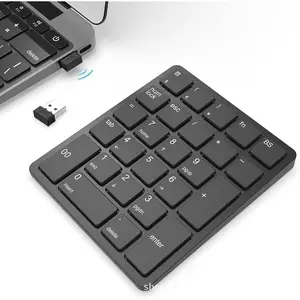 Wireless Numeric Keyboard 26 Keys Portable 2.4 GHz Financial Accounting Numeric Keyboard Suitable for Windows
