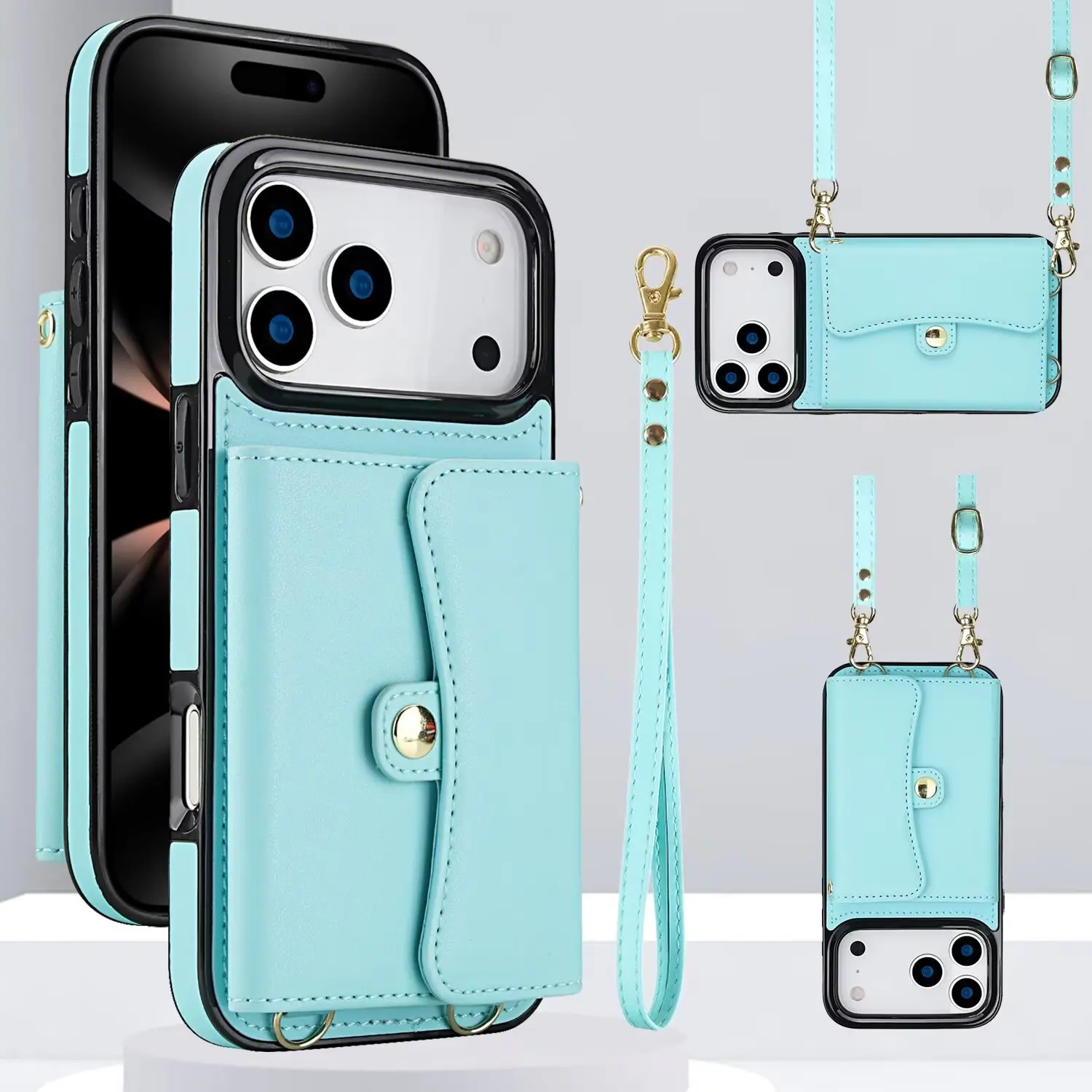 Women's Wallet Phone Case Cover with Durable Protection for iPhone 17 Pro Max, Small Compact Leather Purse with Wrist Strap, Zipper Credit Card Slot, Fits Apple Series 16 15 14 Case - TikTok Shop Women's Wallet Phone Case Cover with Durable Protection for iPhone 17 Pro Max, Small Compact Leather Purse with Wrist Strap, Zipper Credit Card Slot, Fits Apple Series 16 15 14 Case - TikTok Shop