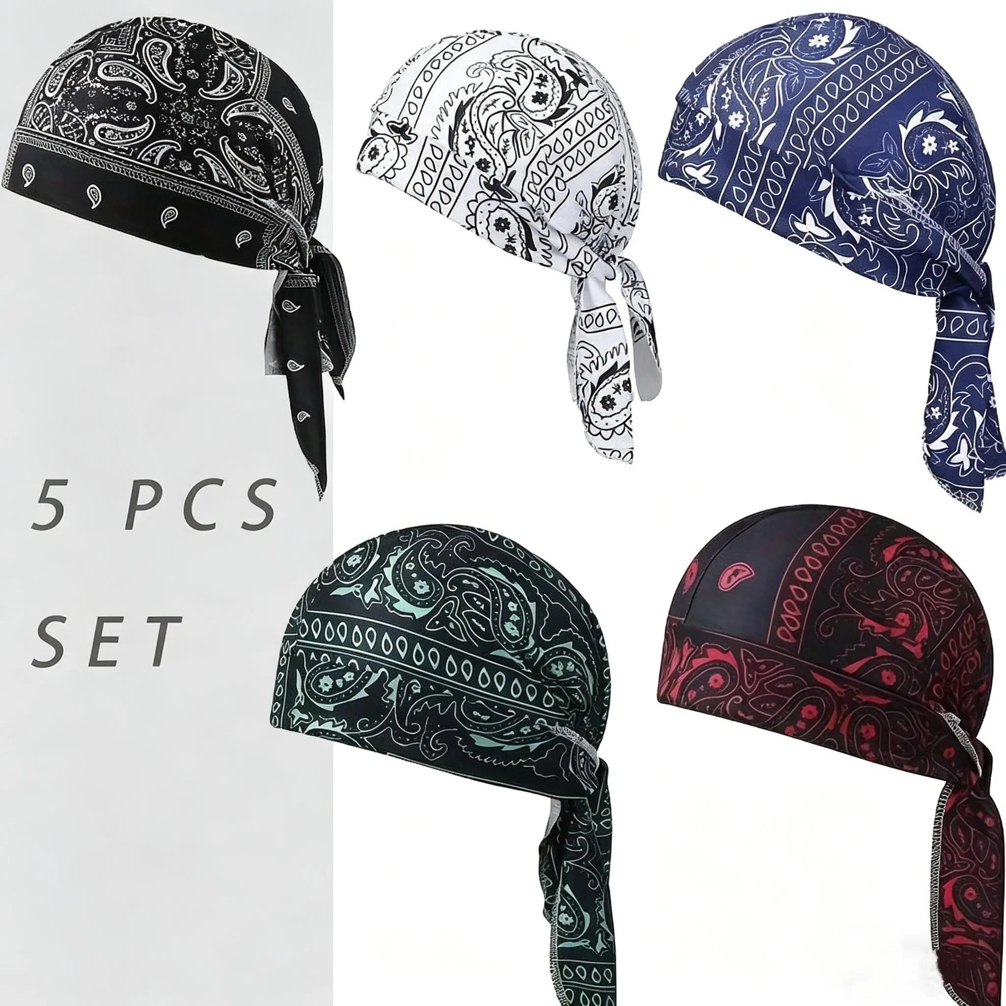 New Stylish All-Season Quick-Drying Outdoor Sports Stretch Pirate Cap — Unisex Fitness, Running, and Head-Wrapping Headwear