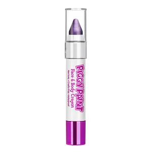 Piggy Paint Face & Body Crayon - PURPLE Party - Non-Toxic, Waterproof, Mess-Free, Easy Application, Perfect for School Spirit Days & Fun Events