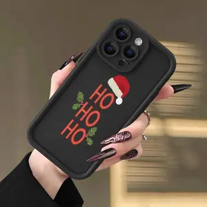 Merry Christmas Themed Phone Case, Anti-drop Cellphone Protective Case, Total Protective Shockproof Mobile Phone Cover Suitable for IPhone 11 12 13 14 15 16 Pro Max/Pro/Plus