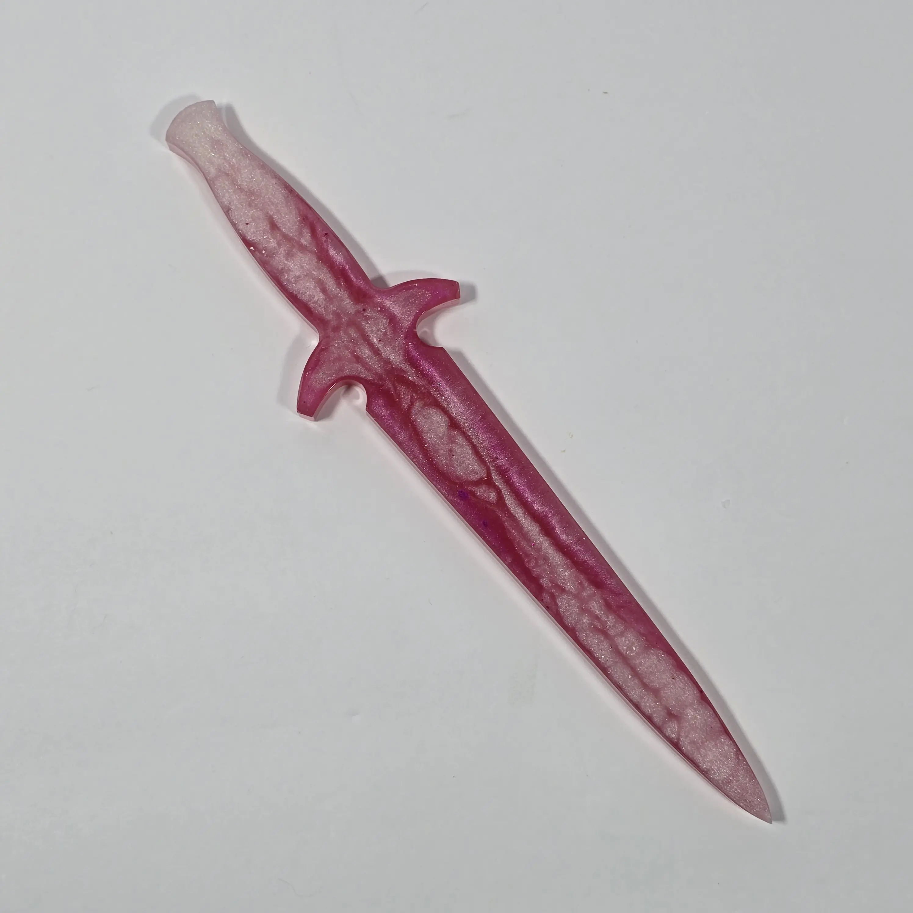 Fantasy Cos-play Dagger Display Prop - Petite Pink Color Sword Accessory for Cosplay Events