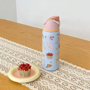 Owala FreeSip 32oz Limited Edition Brunch Print Double-Walled Stainless Steel Flask Tumbler Mug Portable Beach Reusable Washable Drinkware Cup - Bottle, Water Bottles