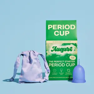 August Period Cup | Zero-Feel Fit, Reusable, Beginner-Friendly, Medical-Grade Silicone