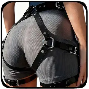 Women's garter belt Leather Thigh harness Punk Leg Belts lingerie Bar Carnival Party Cosplay outfits Accessories