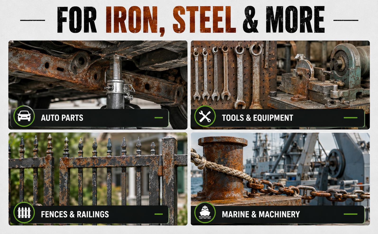 2-in-1 Rust Converter & Metal Primer Liquid, Excellent Rust Conversion Water-Based Inhibitor, Durable Coating for Automotive/Motorcycle Metal, UV-Heat Resistant Long-Lasting Protection, Uv Resistant