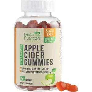 Apple Cider Vinegar Gummies Zero Sugar - Max Strength ACV Gummy Vitamins - Vitamin B12 & The Mother - Metabolism & Energy Support - Vegan Apple Cider Vinegar Gummy Supplement - Non-GMO - 120 Gummies