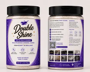 Double Shine Multipurpose Mineral Scrub - Pot & Pan Cleaner (6 oz)