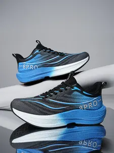 Men's & Women's Professional Carbon Plate Running Shoes, Physical Foam Midsole, Carbon Plate Support, Lightweight & High Elasticity, Summer Speed Racing Sports Shoes, Running Athletic Shoes